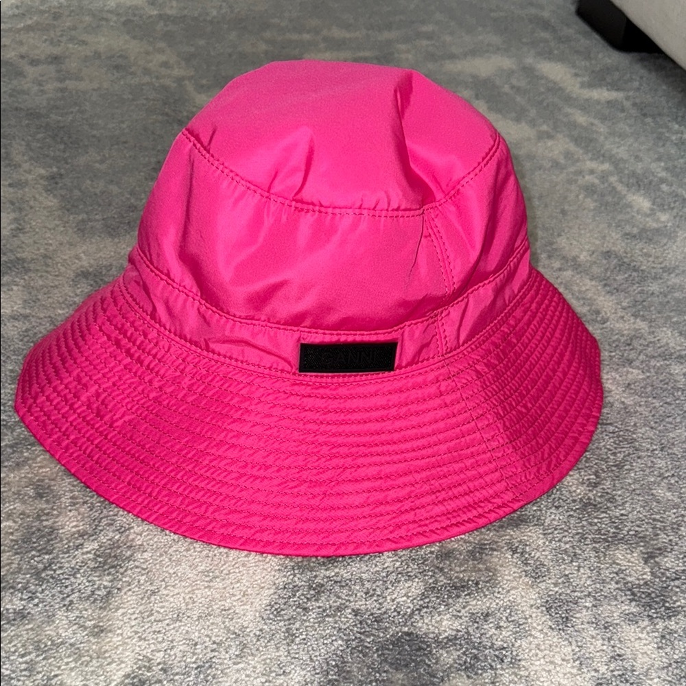 Ganni Hot Pink Bucket Hat